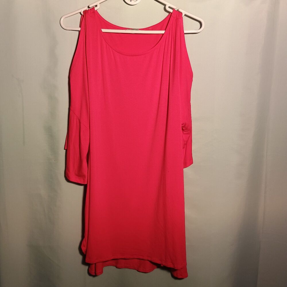 Evolution Red cold shoulder blouse